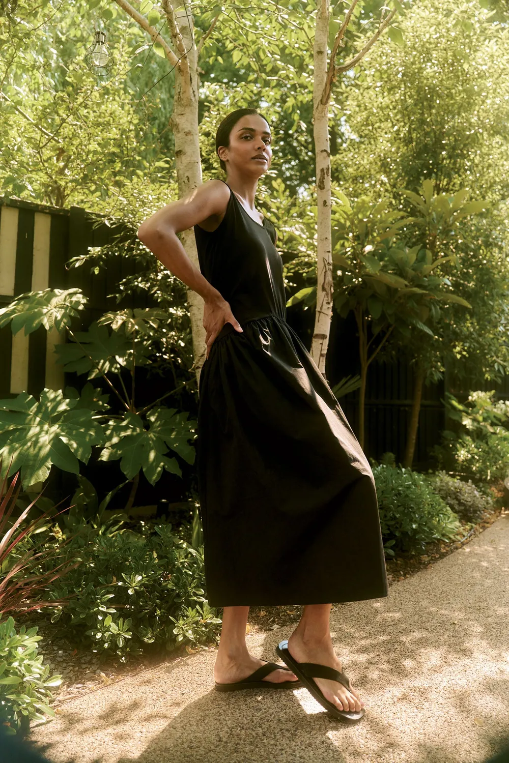 KOMODO NEEMA Kleid Schwarz Bio-Baumwolle 36