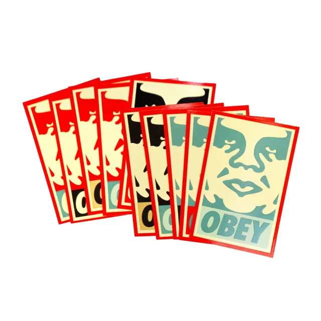 Obey Icon Cream Face Aufkleber 10er Pack bunt
