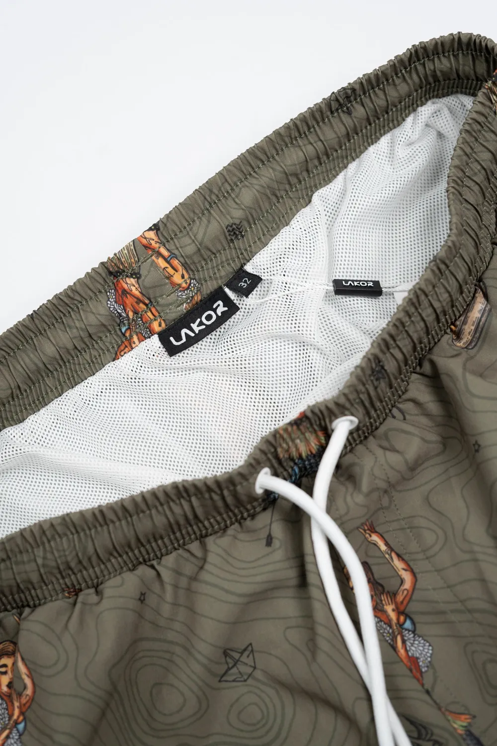 LAKOR Dashboard Hula Swim Shorts Deep Lichen Green
