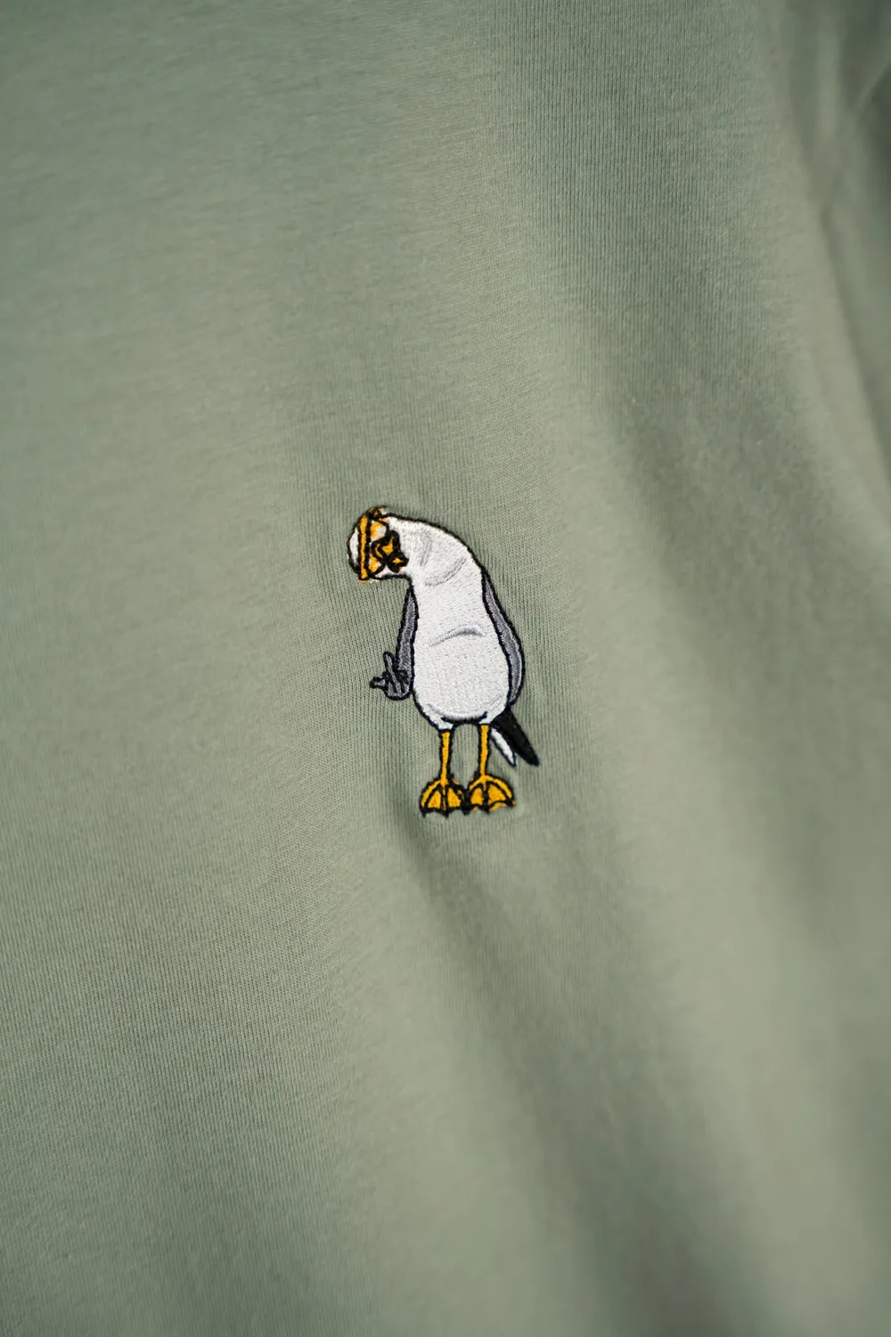LAKOR Flipping the Bird T-Shirt Sea Spray Bio-Baumwolle