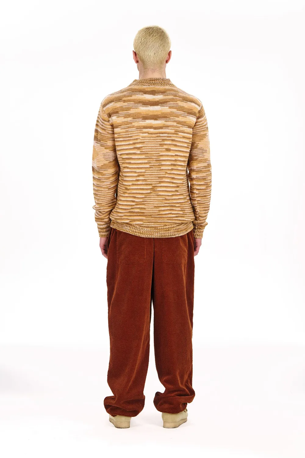 Komodo Teruma Pullover Sand Lammwolle Handstrick