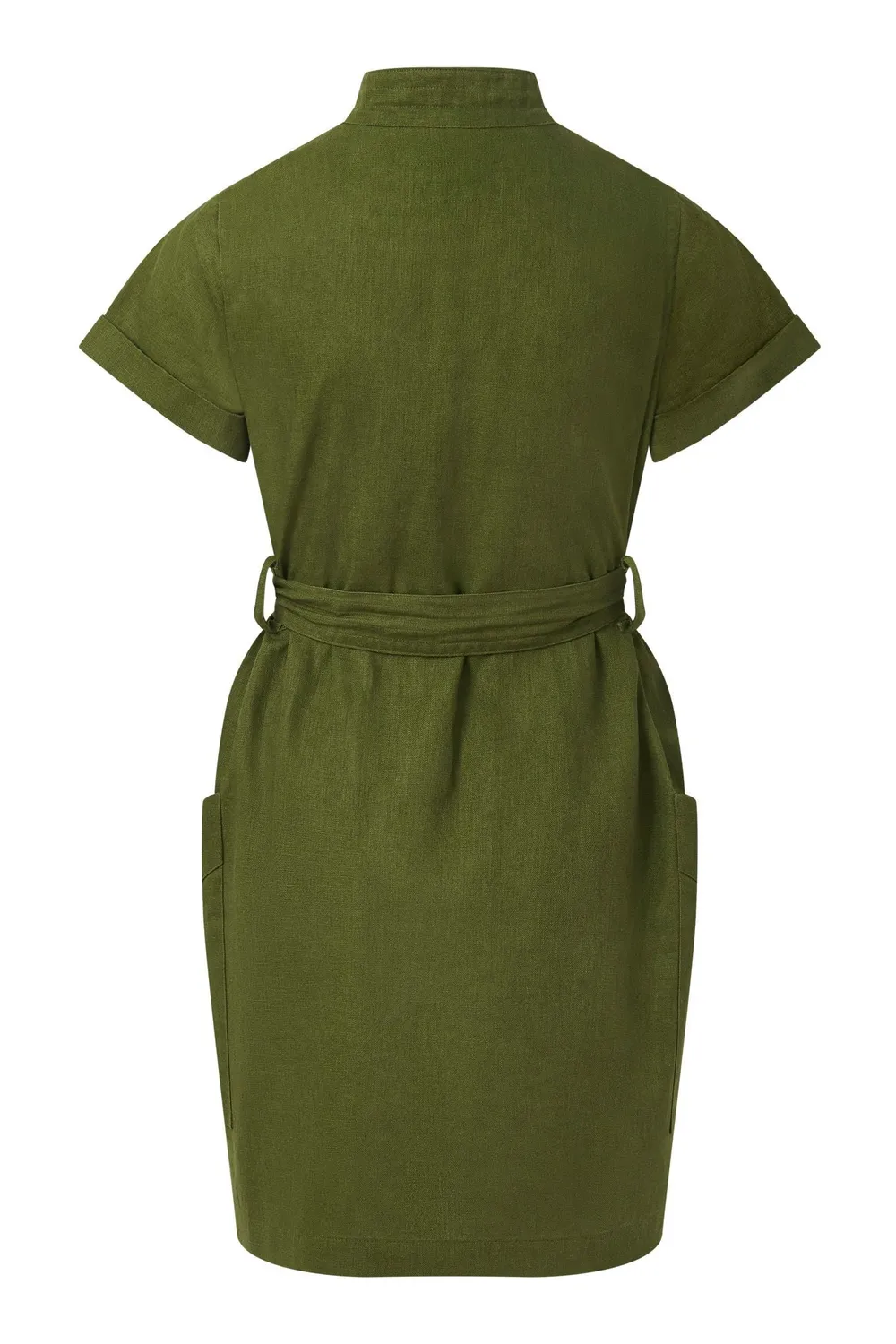 KOMODO Rafiki Kleid Khaki Leinen Damen