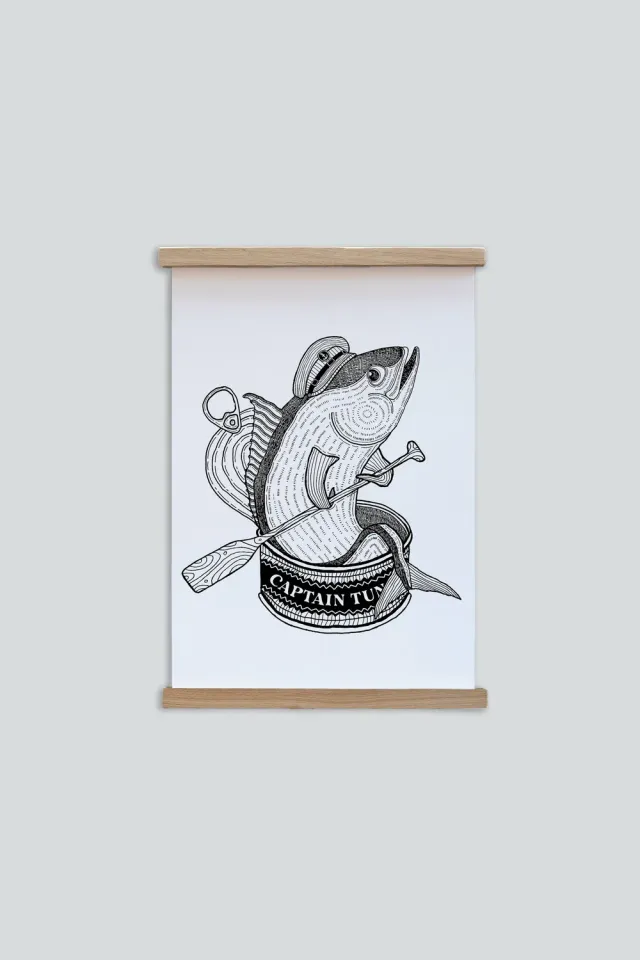 LAKOR Captain Tuna Poster White 250g Papier
