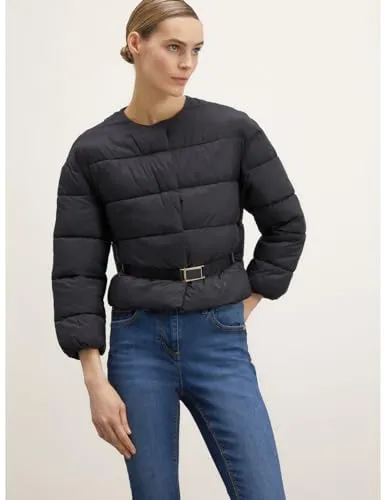 Motivi wattierte Bomberjacke mit Gürtel Polyamid