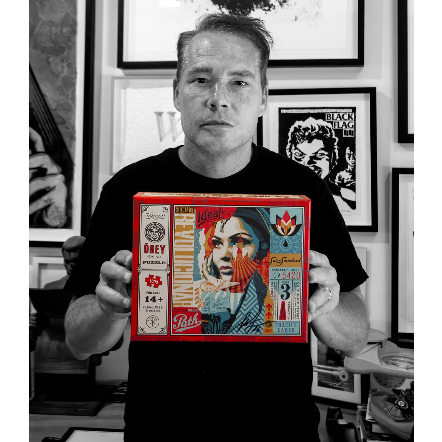Obey Jigsaw Puzzle 1000 Teile bunt signierte Box