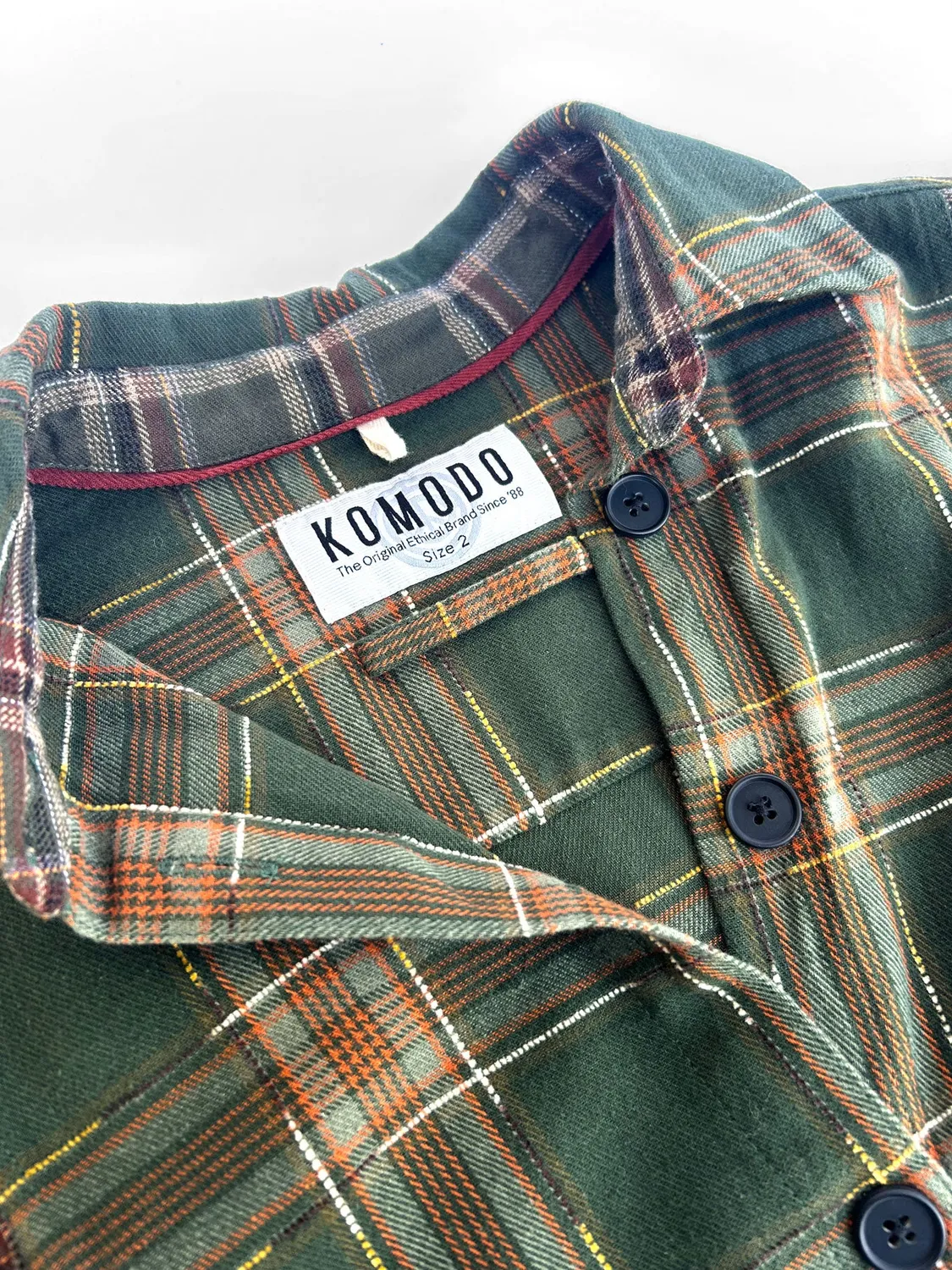 KOMODO Ruby Kleid Patchwork Grün Cord Damen