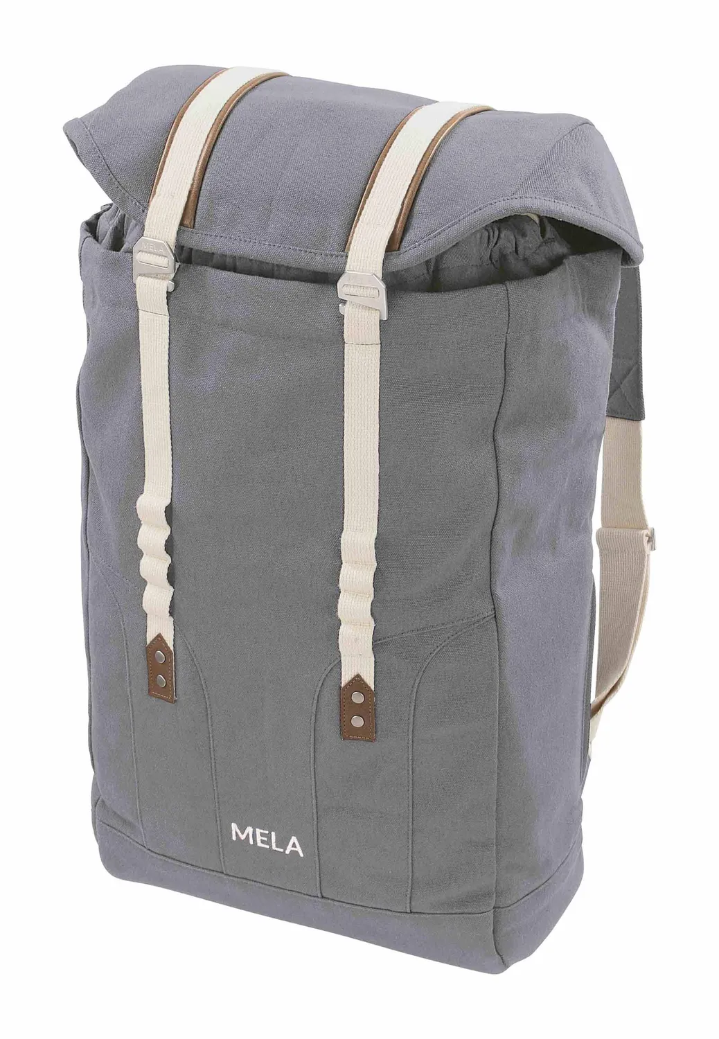 MELA V Rucksack aus Bio-Baumwolle burgunderrot Laptop