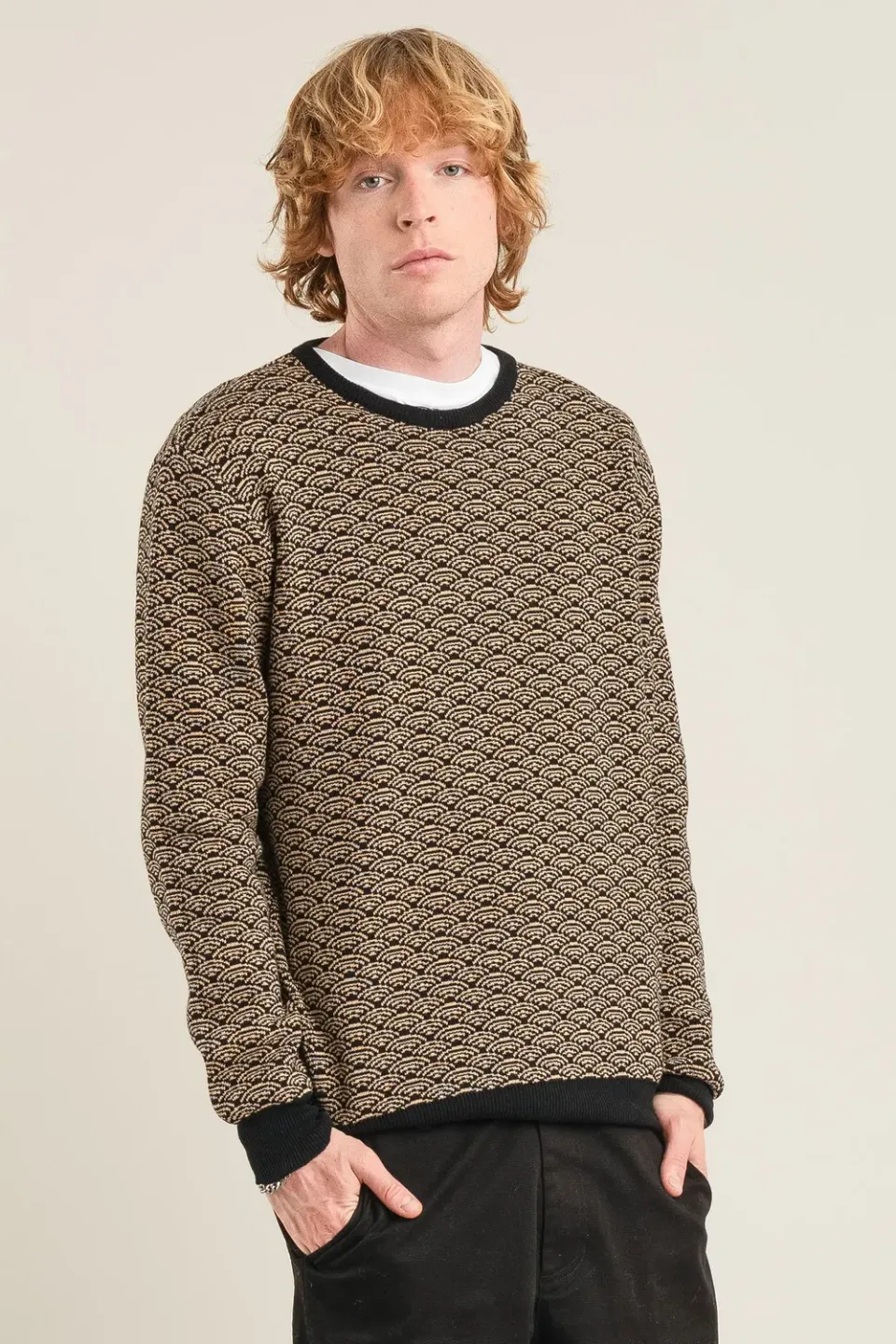Komodo Hakku Pullover Schwarz Herren Bio