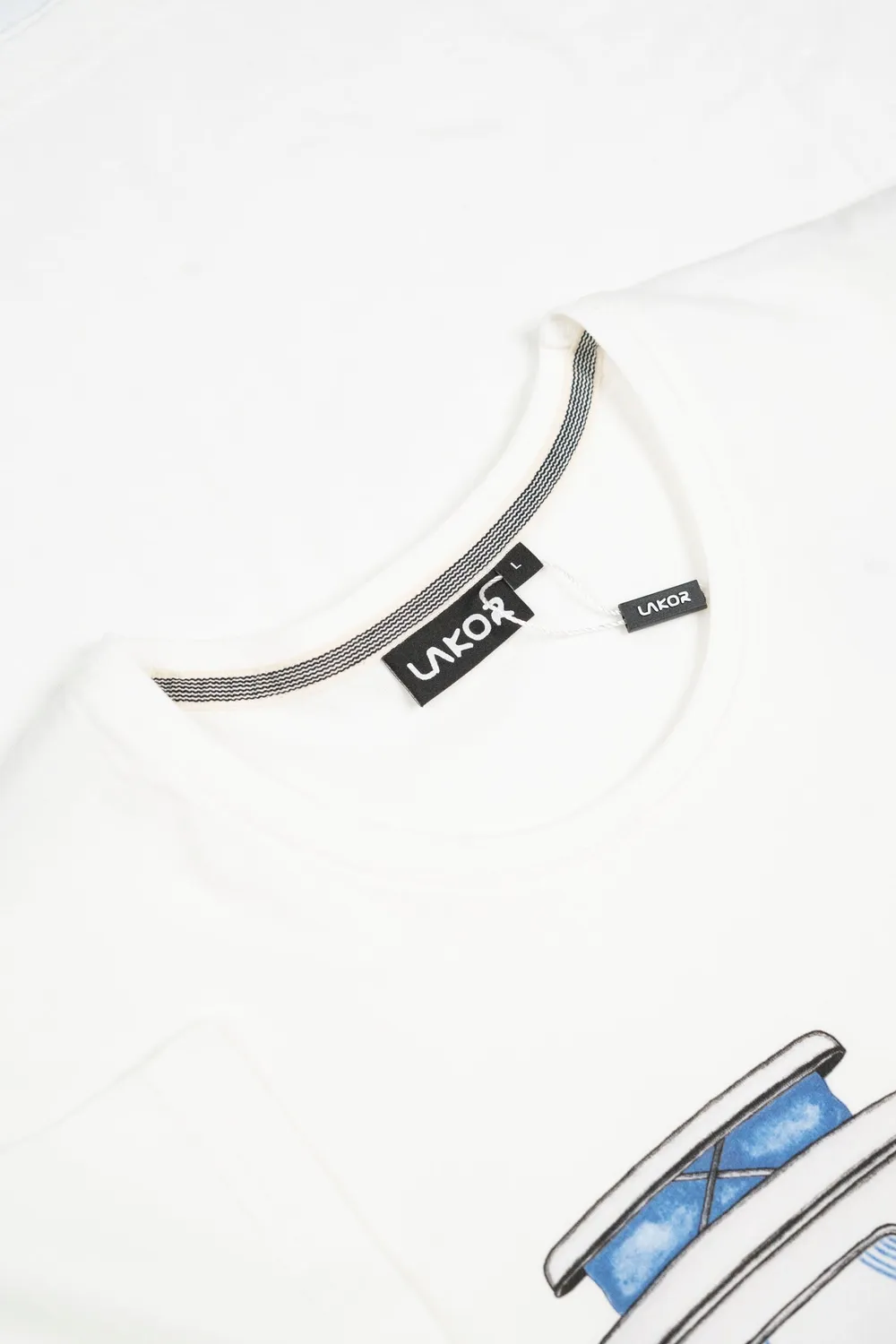 LAKOR Ocean Camper T-Shirt Star White Biobaumwolle
