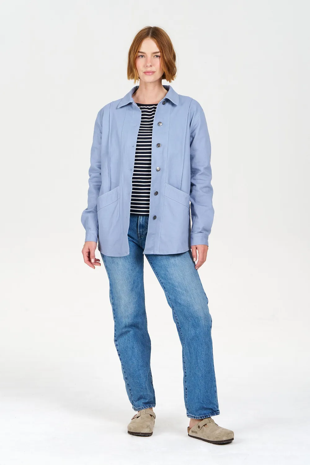 Komodo Chore Jacke Blau Bio-Baumwolle