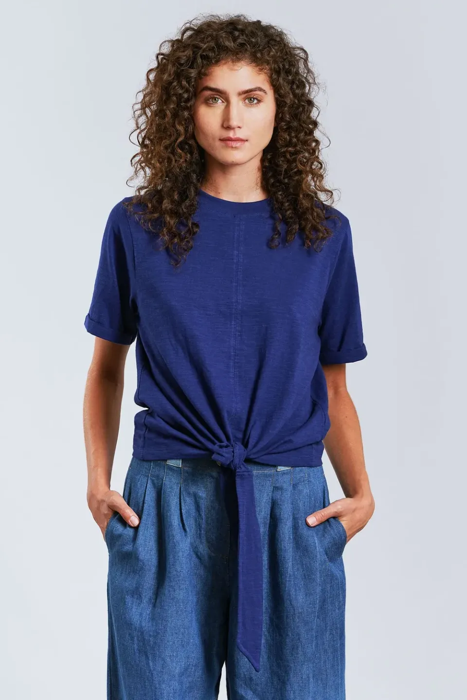 KOMODO ANISA Top Damen navy Bio-Baumwolle