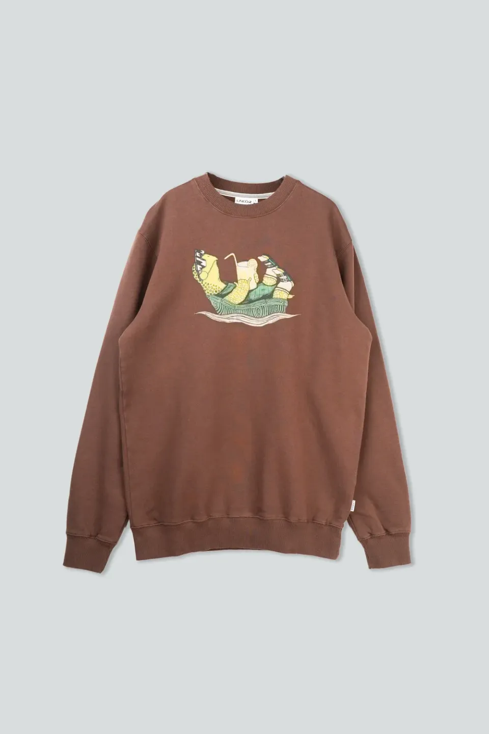 LAKOR Slow Flow Crewneck Sweatshirt Chicory Coffee Bio