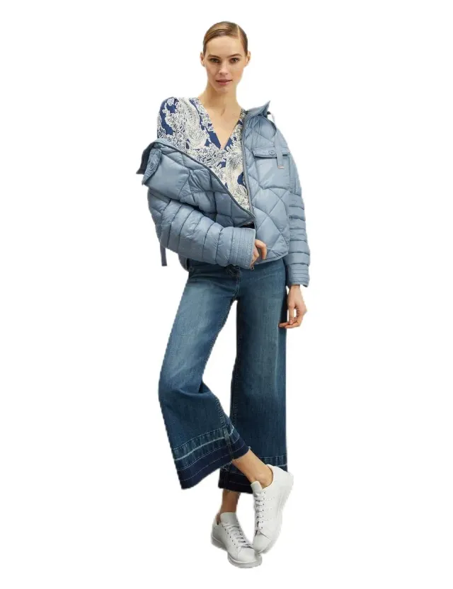 Motivi Cocoon-Daunenjacke mit Kapuze Damen wattiert