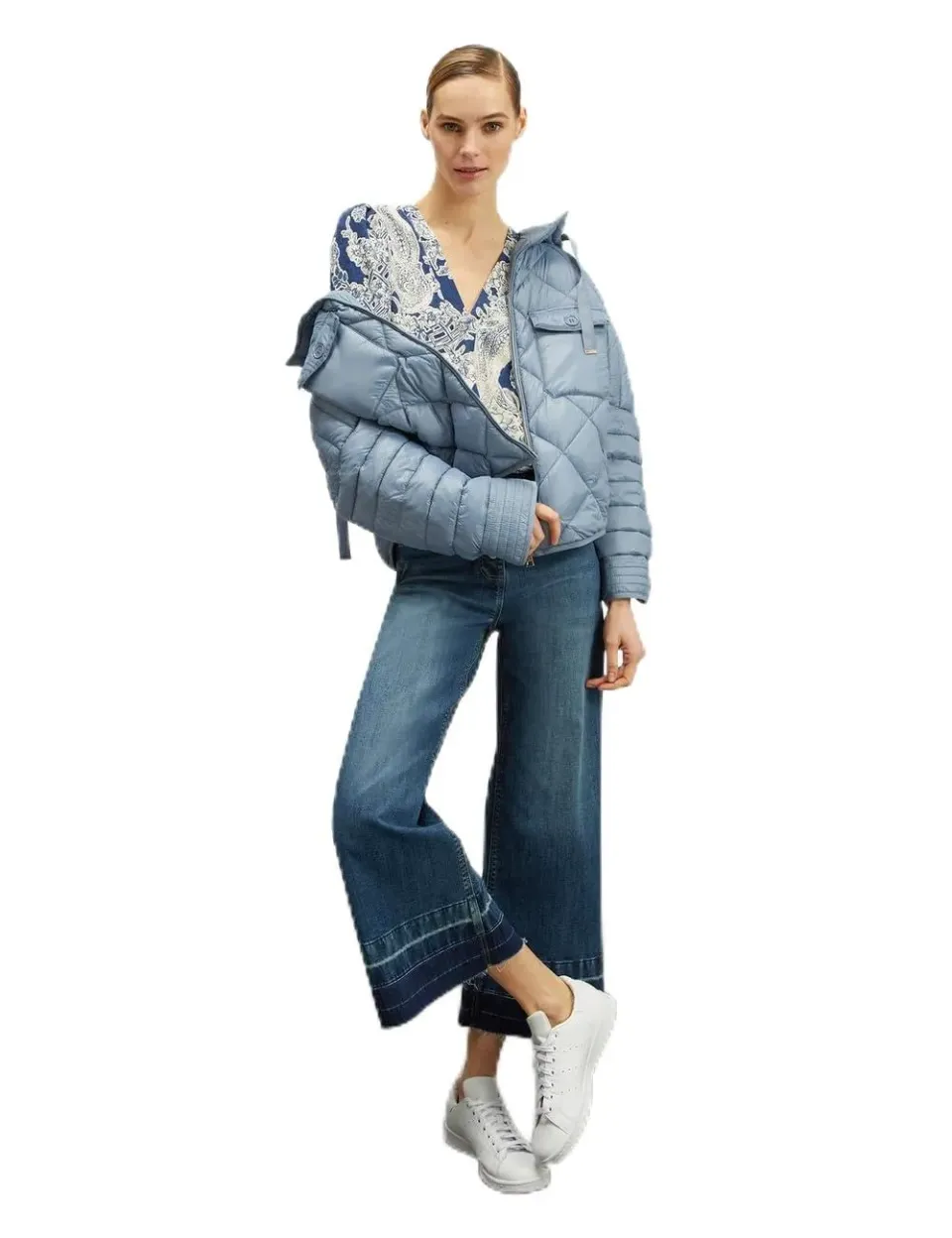 Motivi Cocoon-Daunenjacke mit Kapuze Damen wattiert