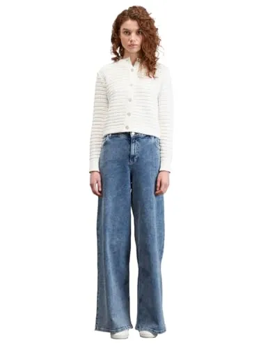 Motivi Palazzo-Jeans Denim mittelblau Five-Pocket