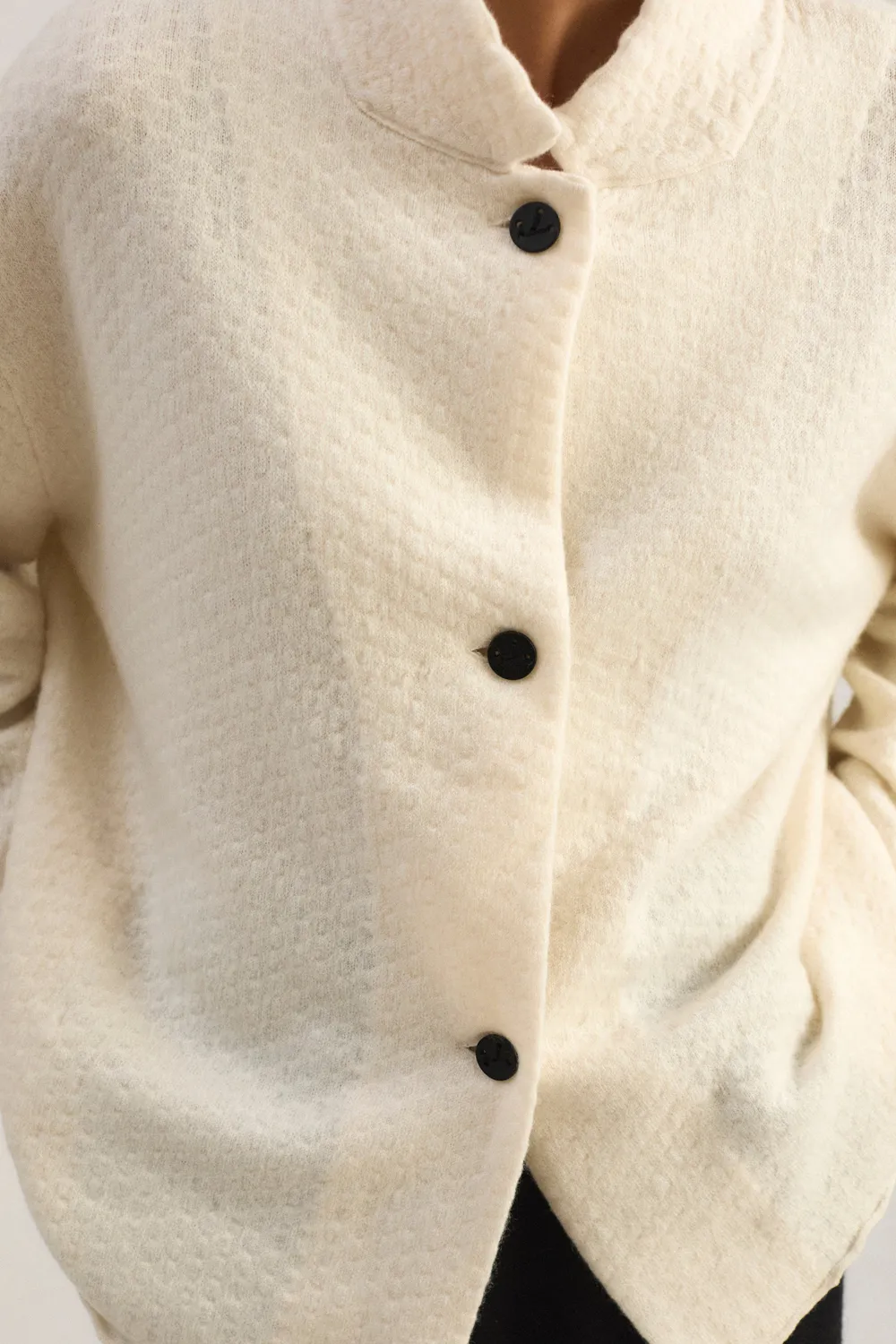 Oyuna Akiri Jacket Jacke Ivory aus Kaschmir