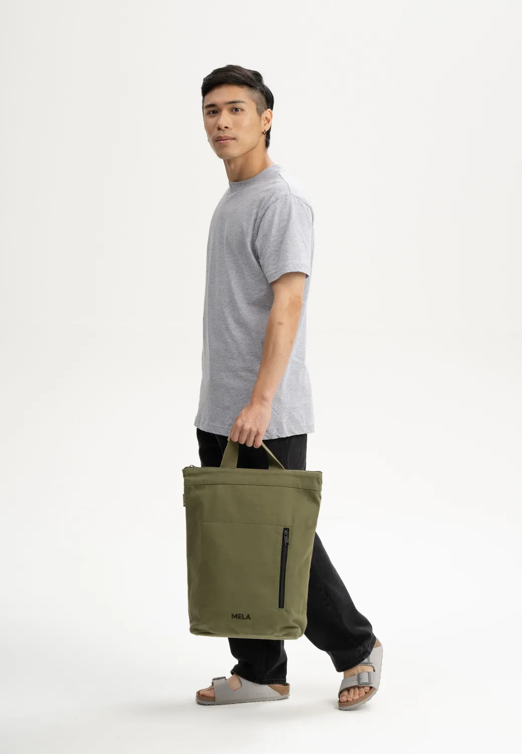 MELA ANIL Hybrid-Rucksack nougat 13 Liter Canvas
