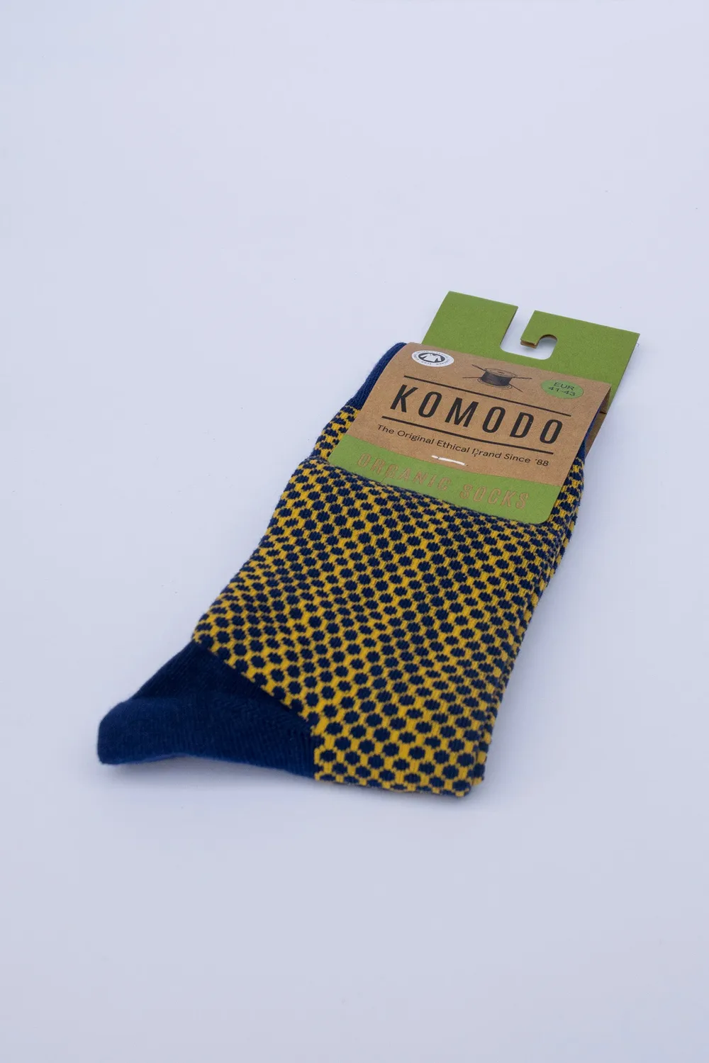 KOMODO NEW DOT Bio-Socken Navy Punkte Unisex
