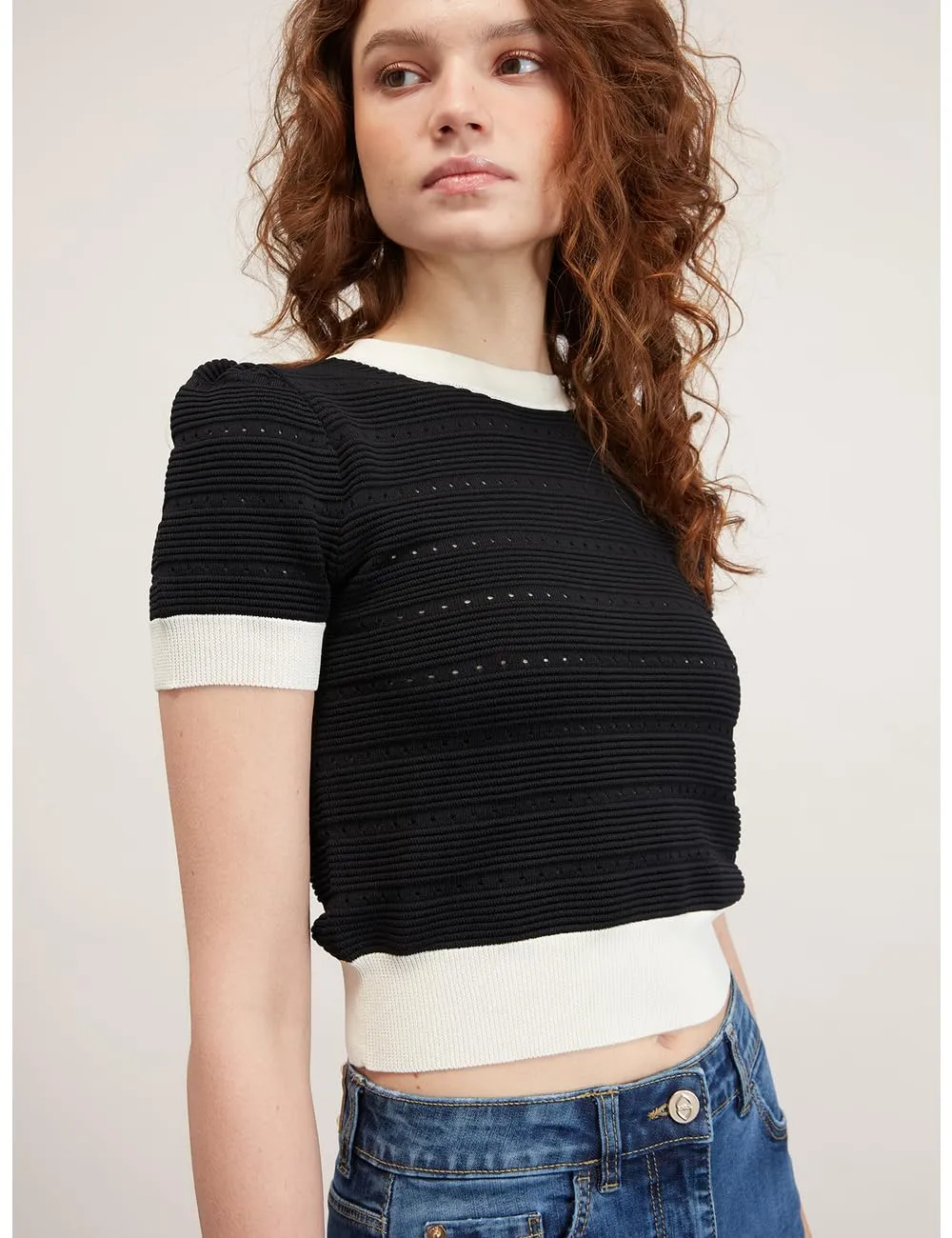 Motivi Spring Summer 24 Kurztrikot Ottoman kurz