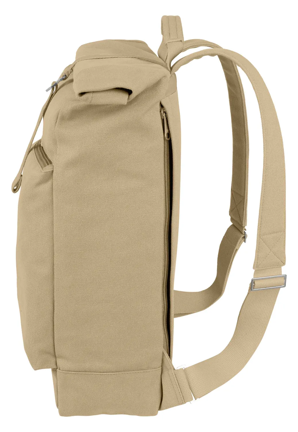MELA AMAR Rucksack all black Bio-Canvas 15+5 L