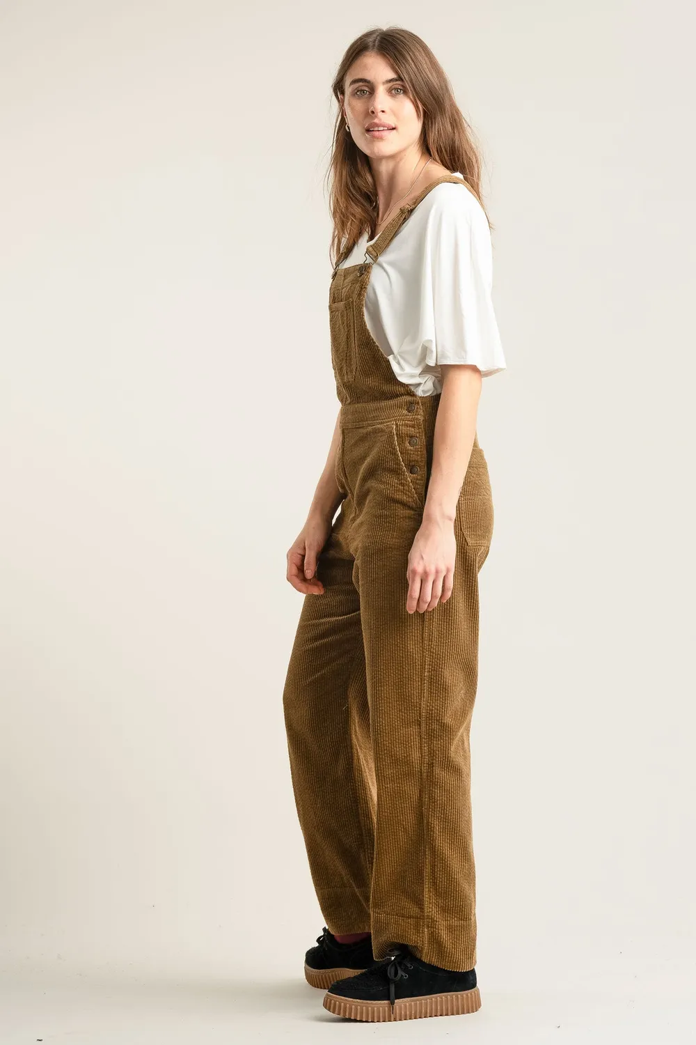 KOMODO Leni Latzhose Olive Bio-Cord Damen