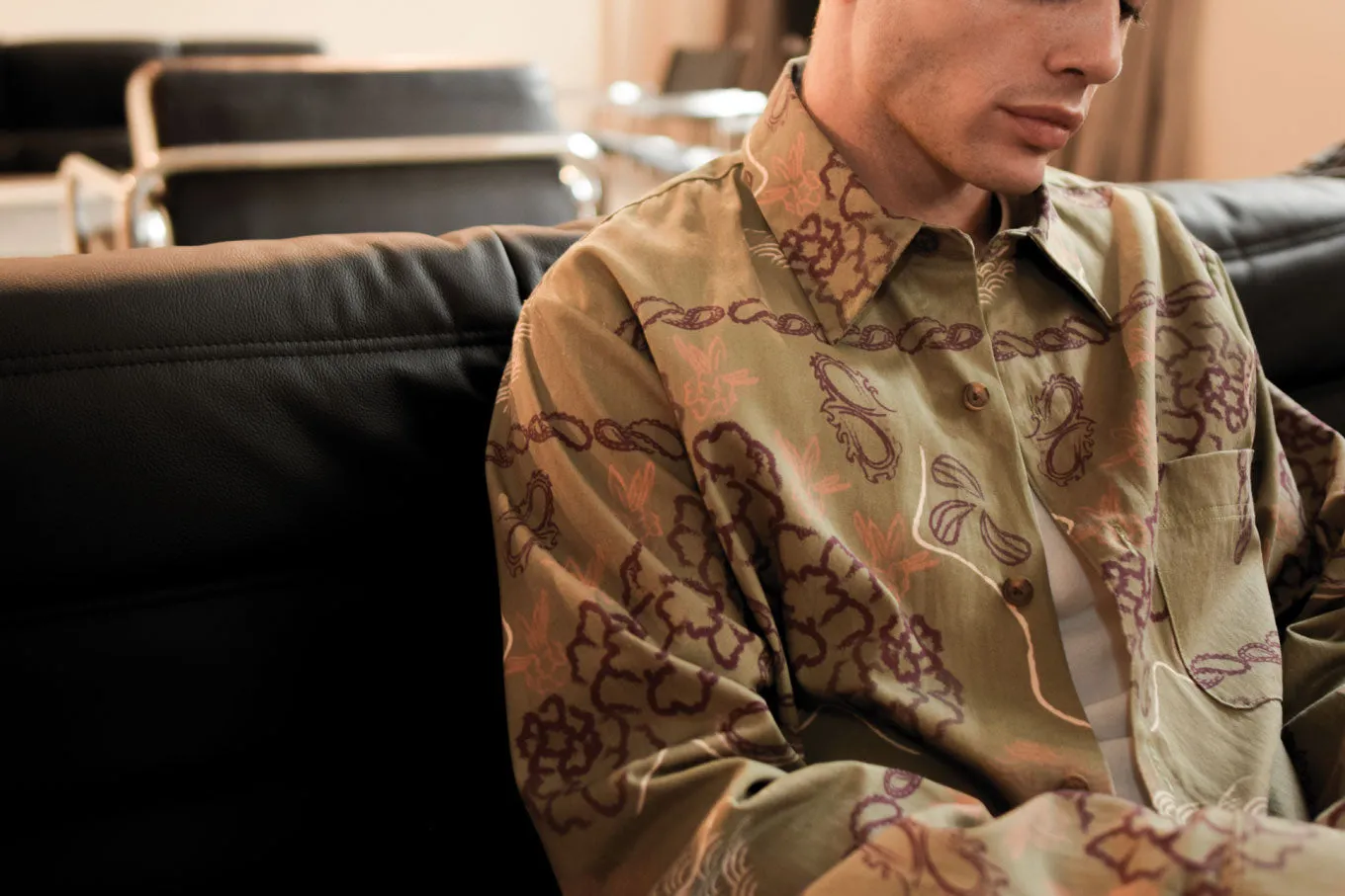 Komodo Bandana Hemd Khaki aus Bio-Baumwolle