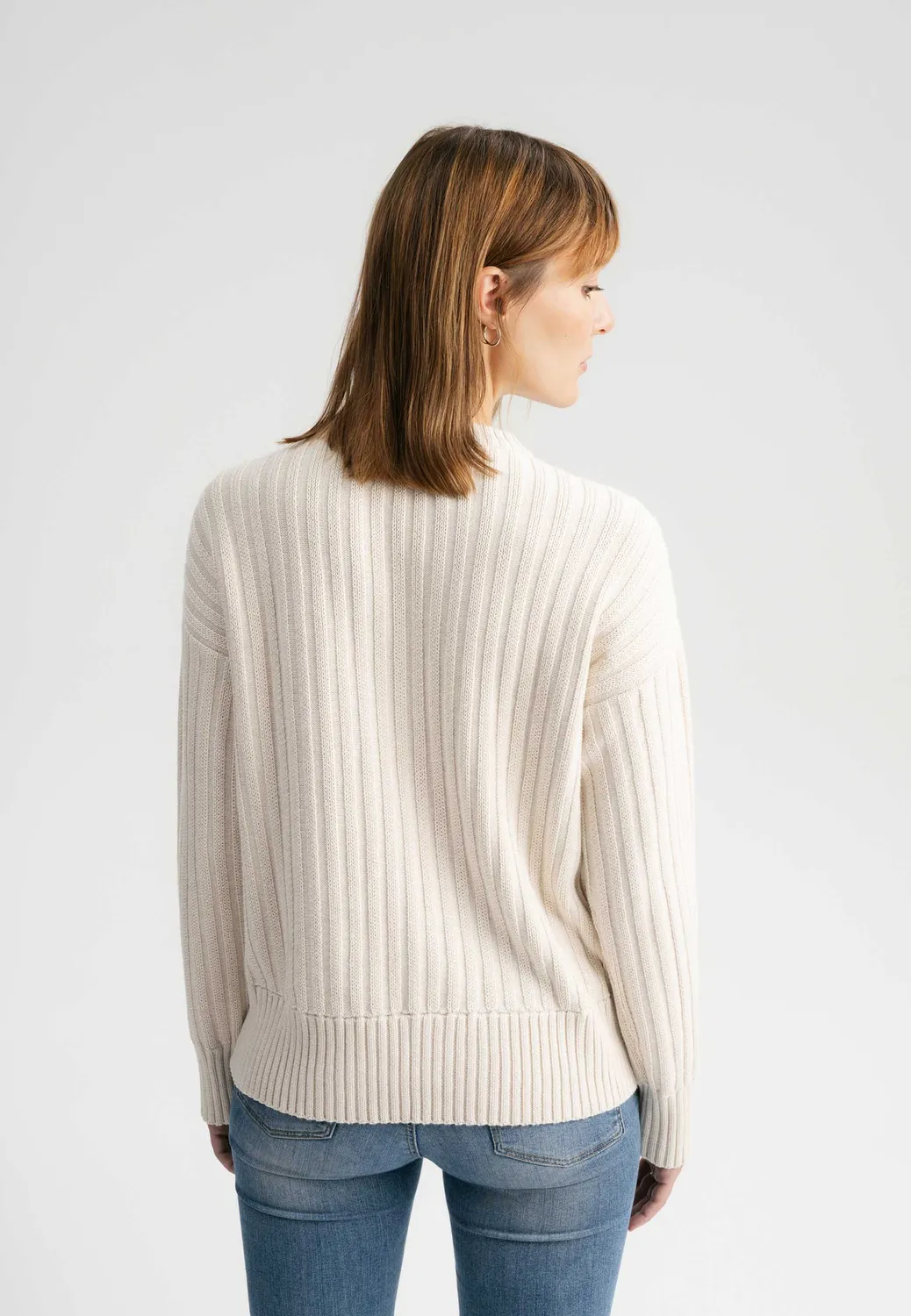 MELA ISHANI Strickpullover schwarz Bio-Baumwolle