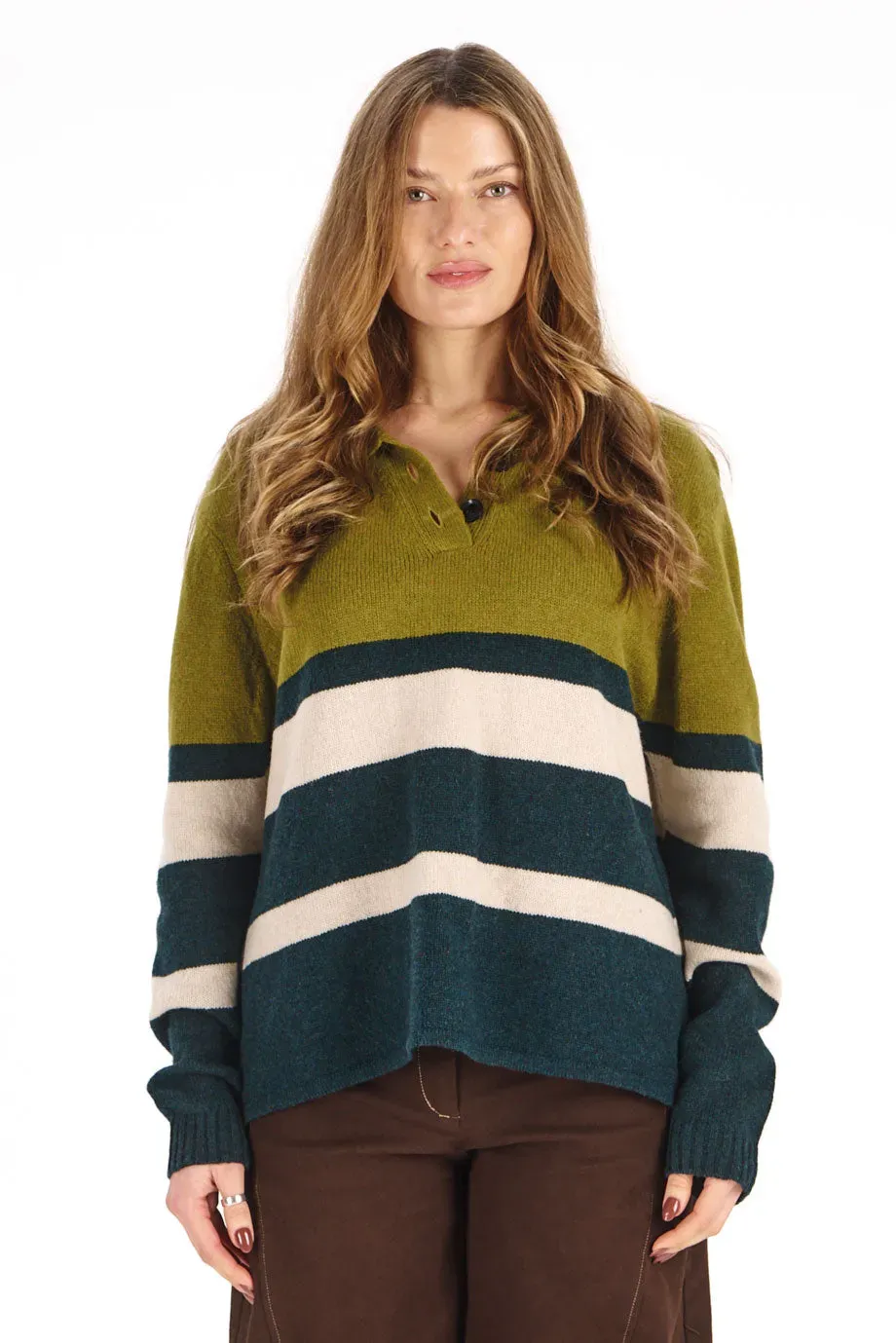 KOMODO CAMILLA Pullover Grün Merinowolle