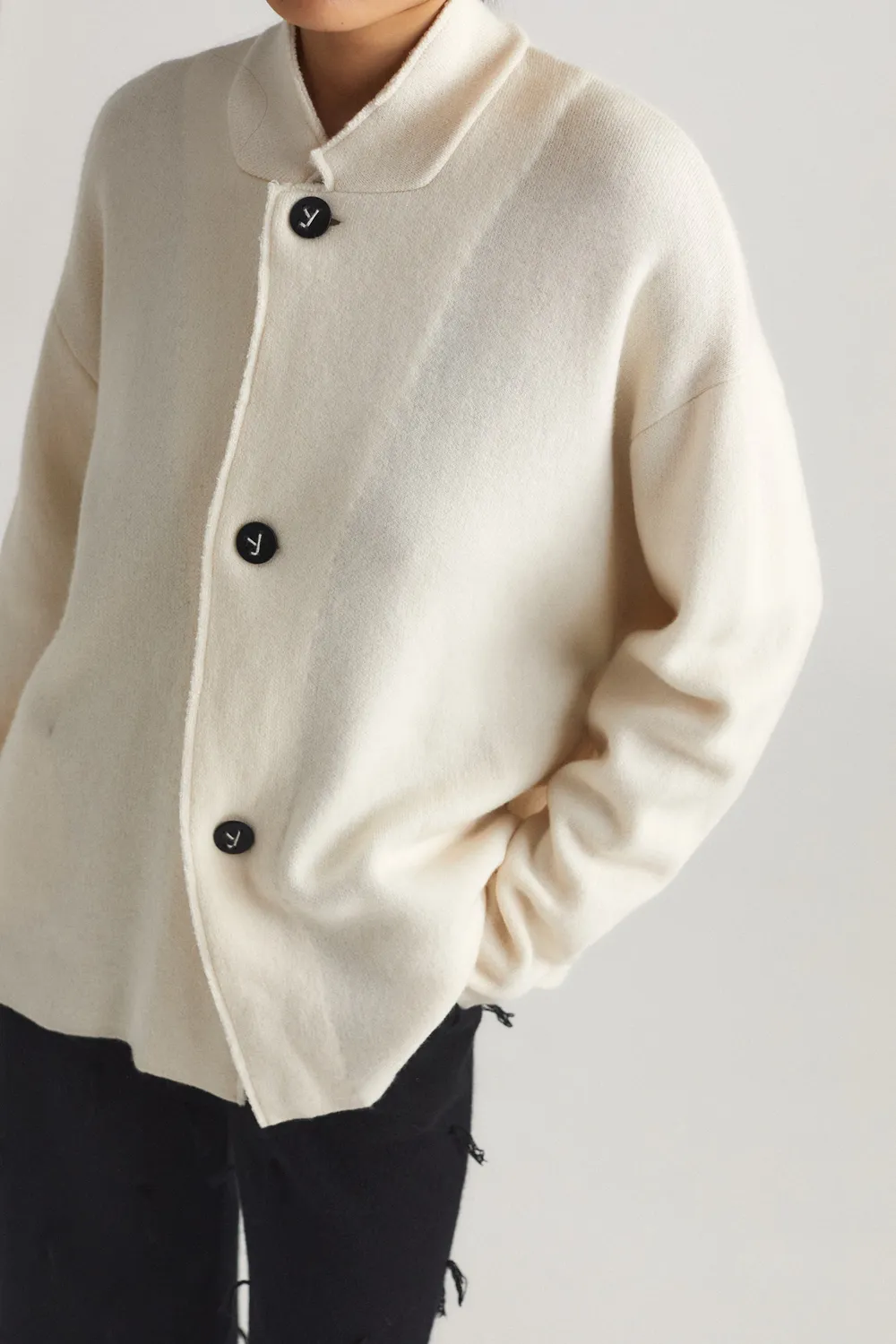 Oyuna Wind Jacke Ivory Damen relaxed