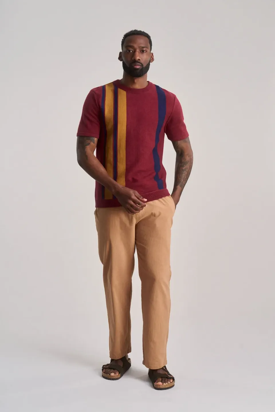 Komodo Joshua Hose Herren Tan Bio-Baumwolle