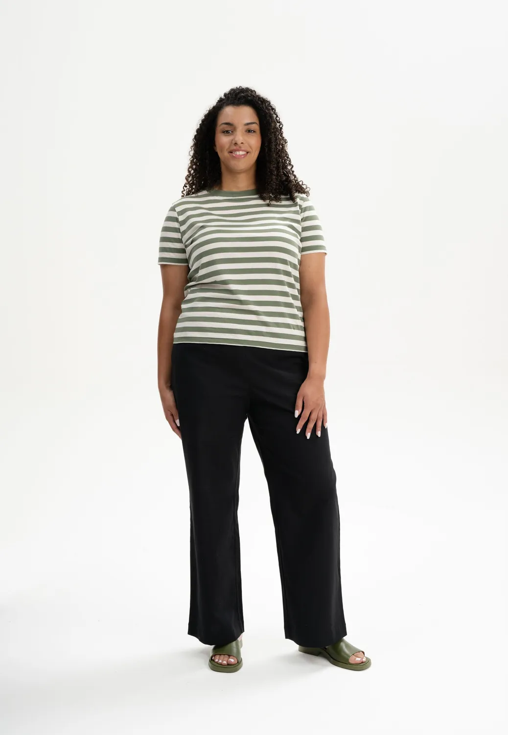 MELA KHIRA Stripes T-Shirt marmeladen streifen Bio-Jersey