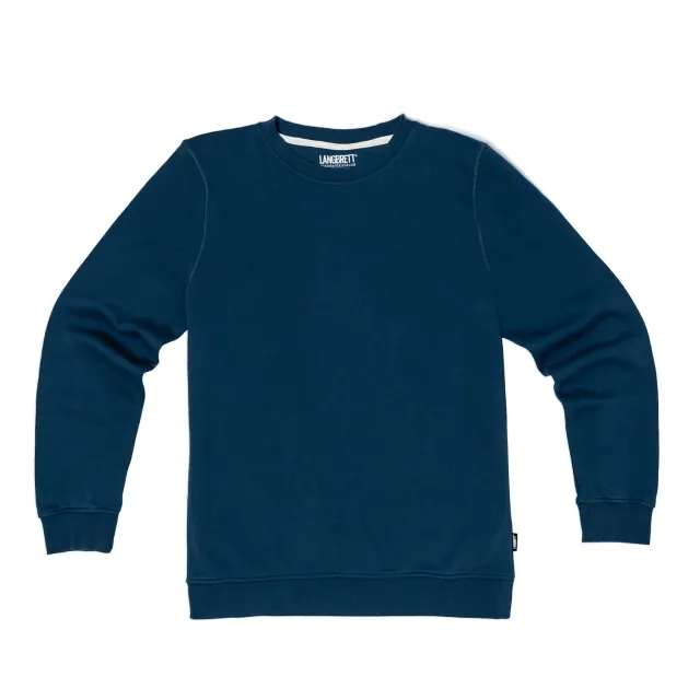 Langbrett Sweater Pullover Bio-Baumwolle dunkelblau