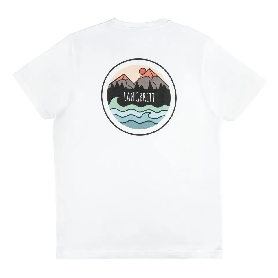Langbrett HSD Klub Logo T-Shirt weiß Bio-Baumwolle