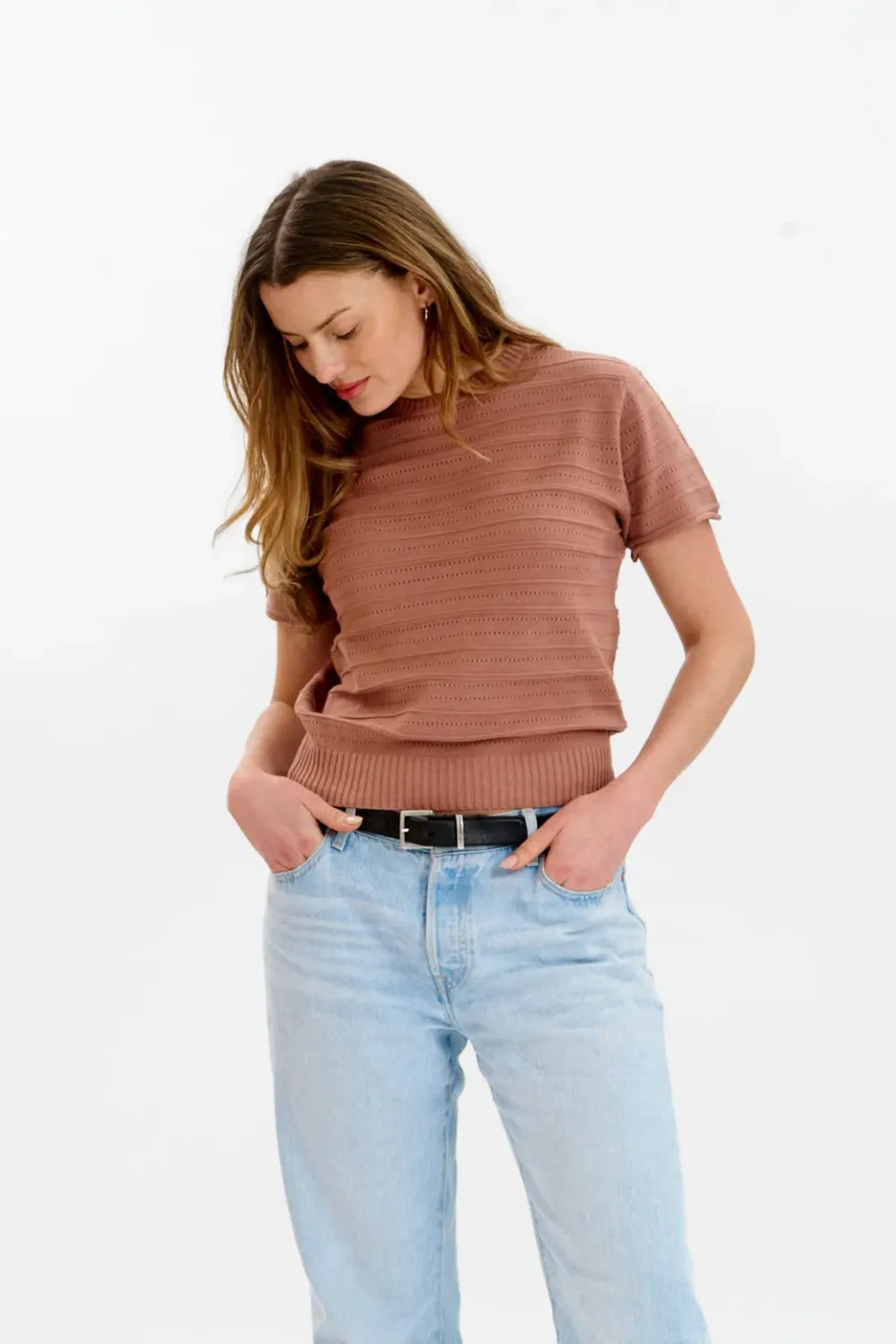 Komodo Posey T-Shirt Damen Kaffee Bio-Baumwolle