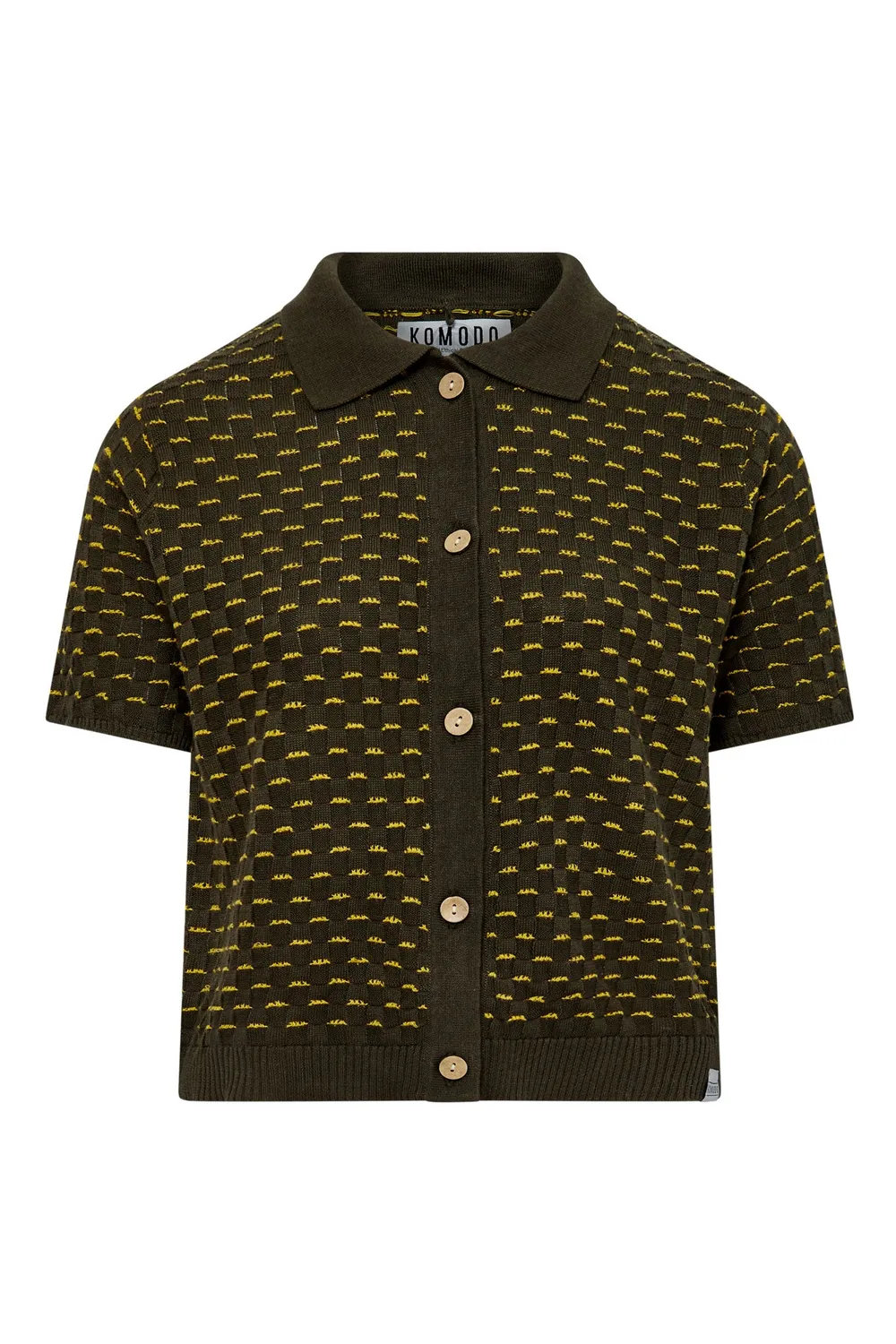Komodo Clara Cardigan Dunkelgrün Bio-Baumwolle Tencel