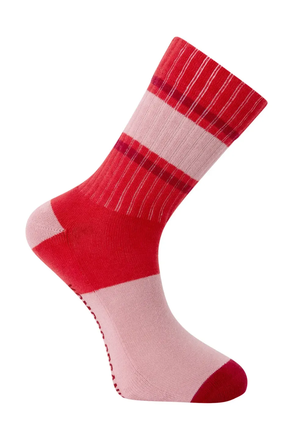 Komodo Sport Rib Socken Rot Pink 37-41 Bio-Baumwolle
