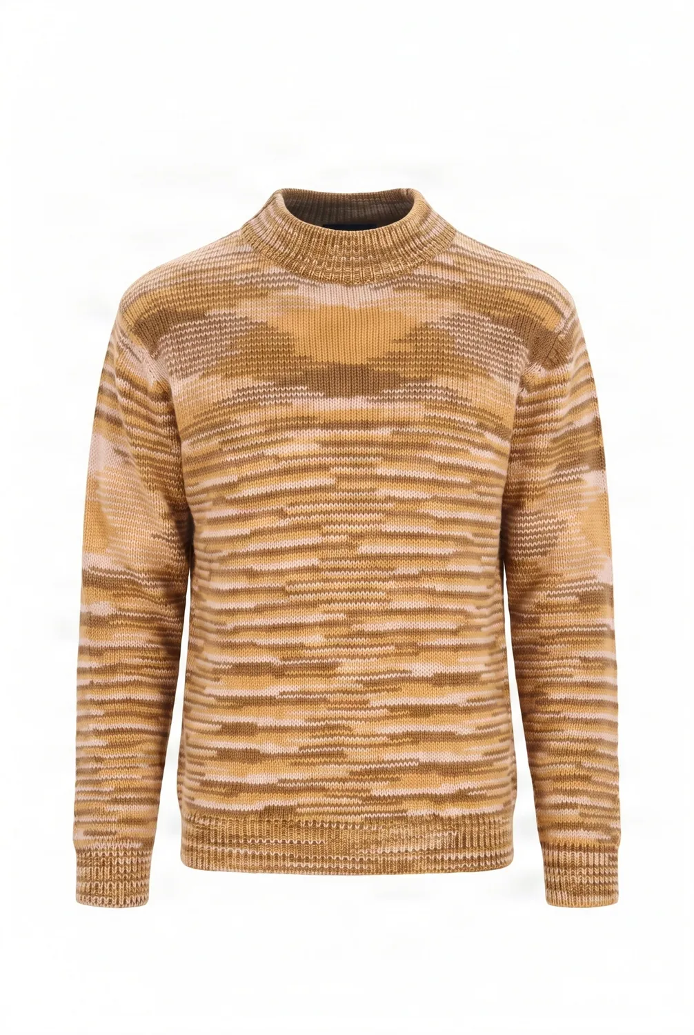 Komodo Teruma Pullover Sand Lammwolle Handstrick