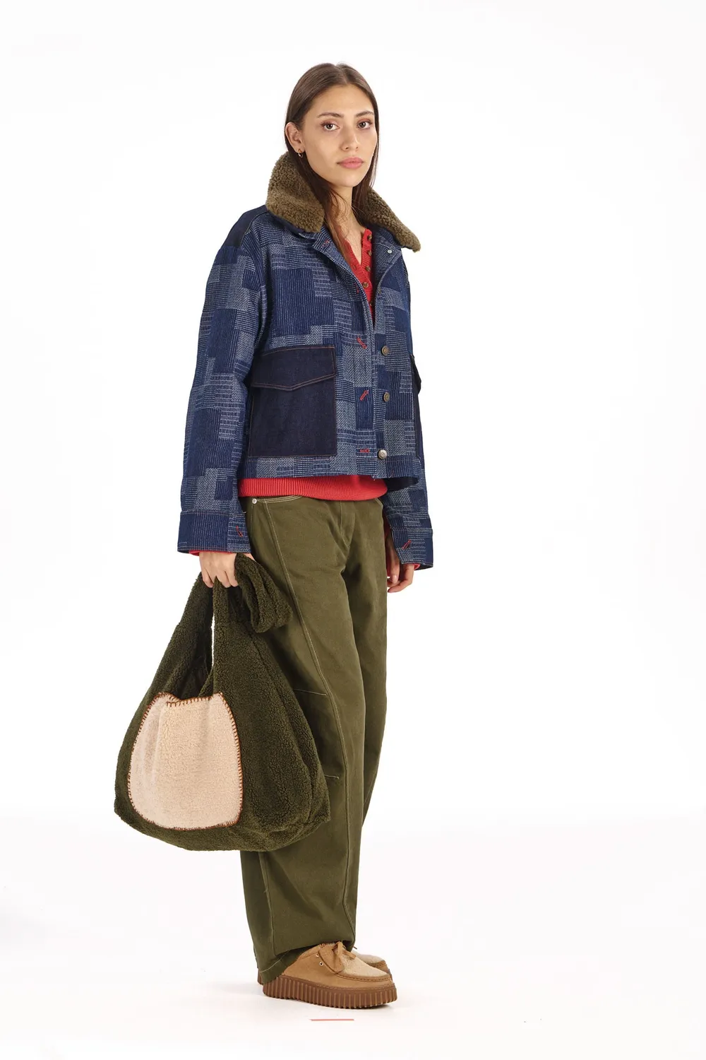 Komodo Amaya Tasche Khaki Fleece recycelt