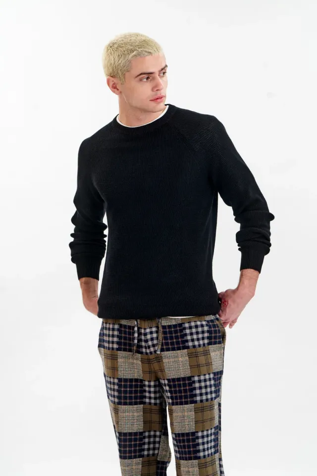 Komodo Fog Pullover Schwarz Bio-Baumwolle
