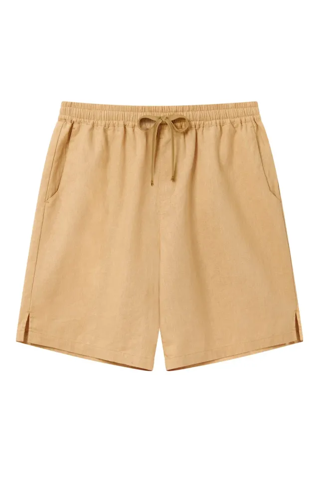 Komodo Jerry Shorts Herren Sand Leinen Bio-Baumwolle