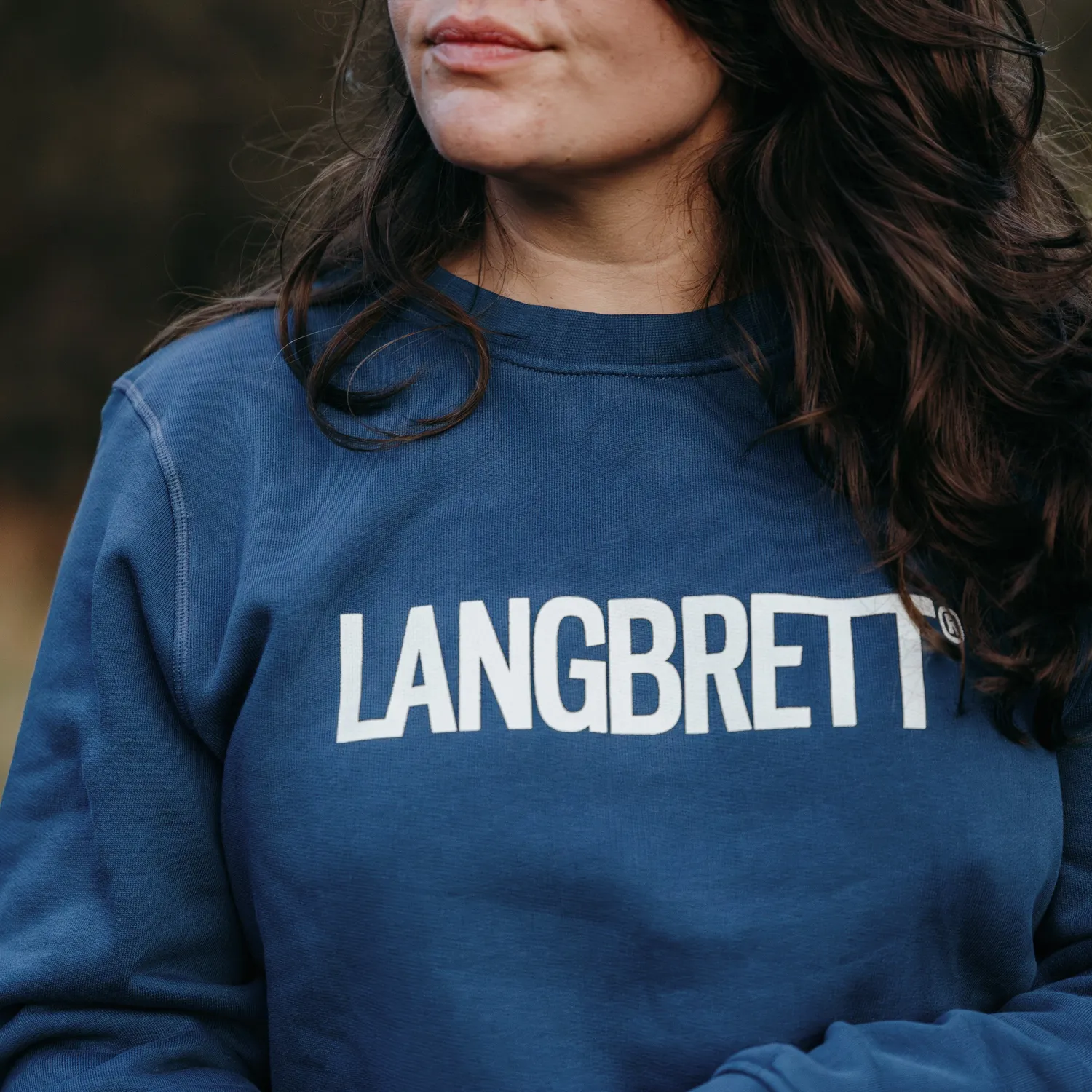 Langbrett Logo-Sweater Unisex dunkelblau