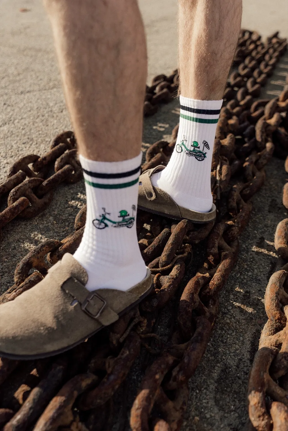 LAKOR Forest Maxi Tennissocken Weiß Bio-Baumwolle