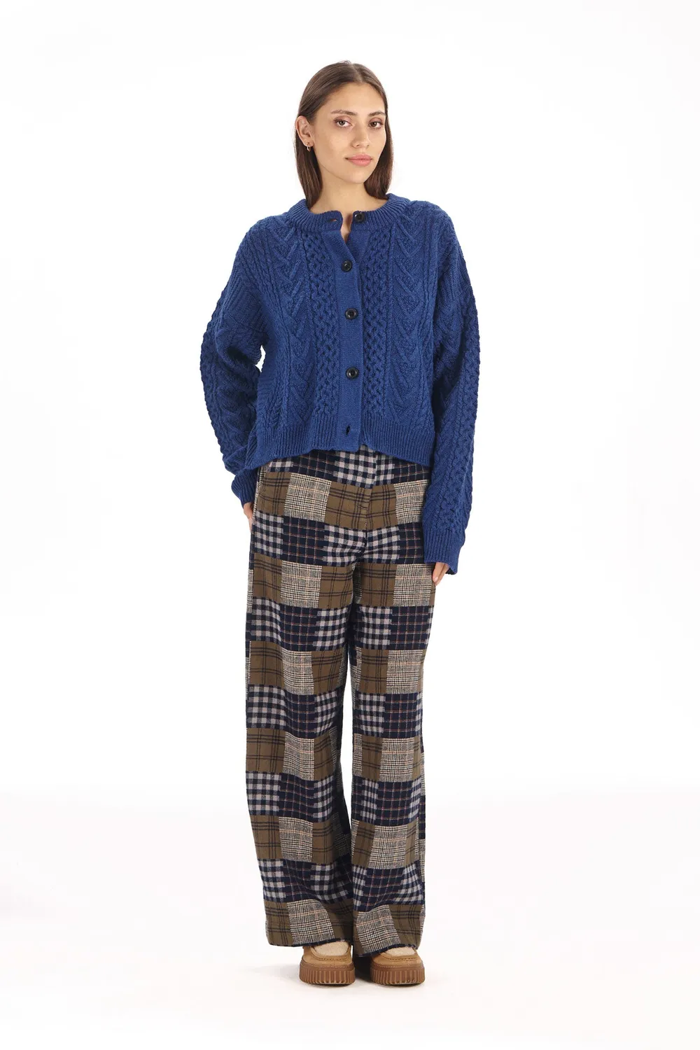 KOMODO ROSIE Hose Navy Mish Mash Bio-Baumwolle