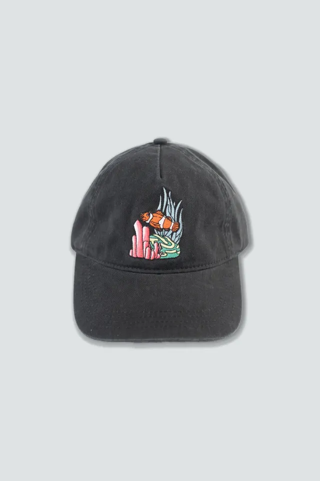 LAKOR Underwater Baseball Cap Schwarz aus Bio-Baumwolle