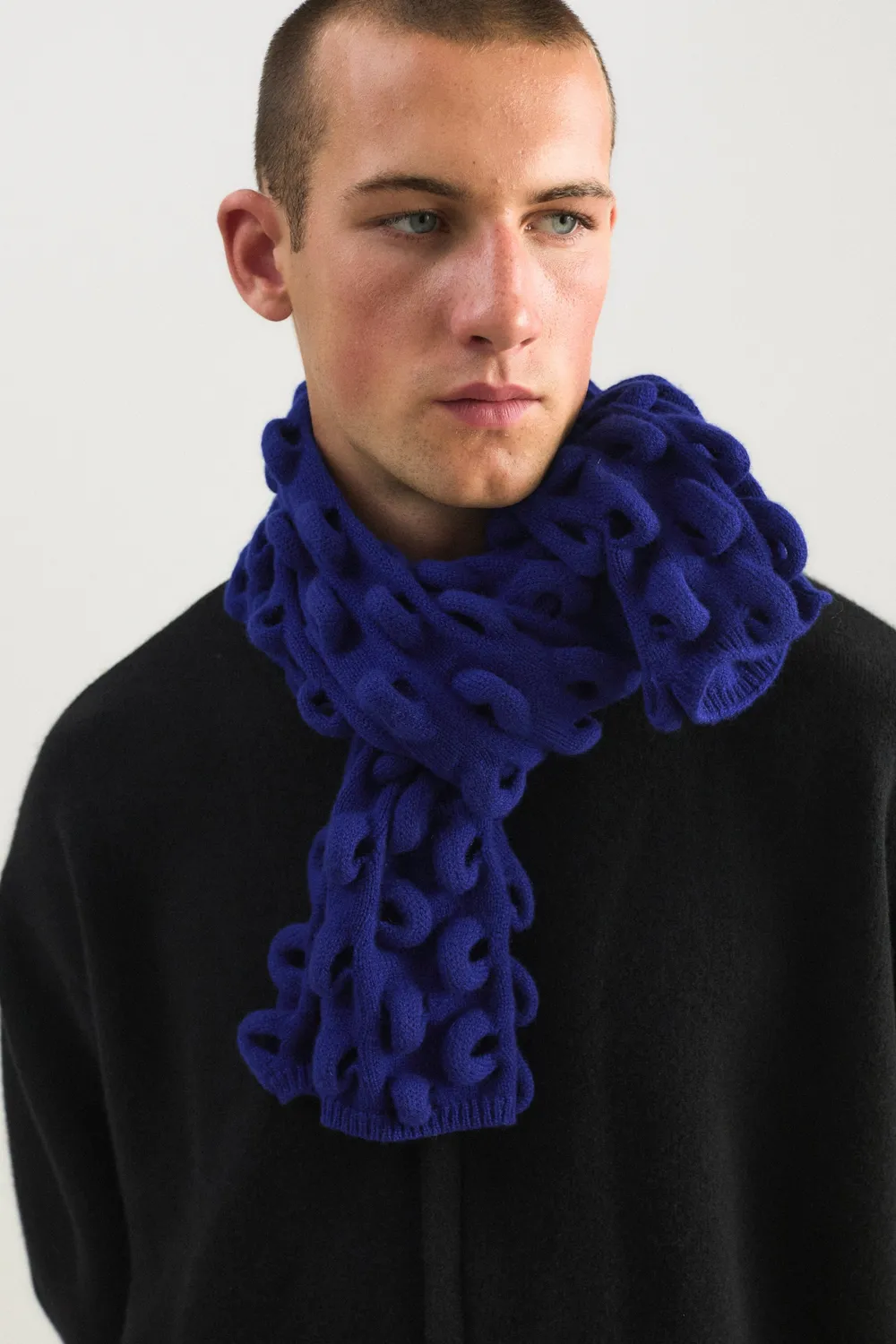 Oyuna Nodo Neckwarmer Loopschal Ink 3D-Strick