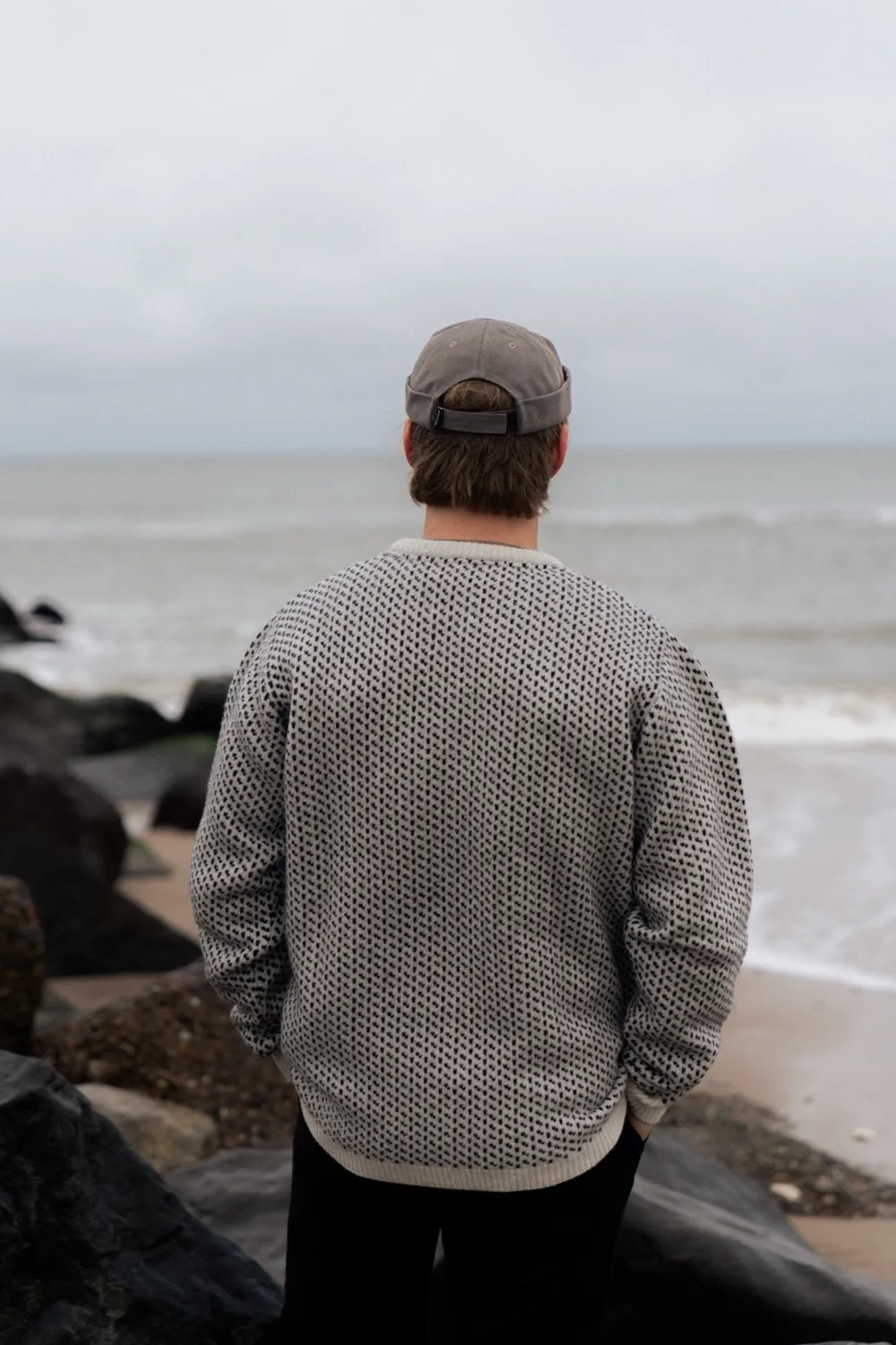 LAKOR Jysk Knit Strickpullover Off White Lammwolle