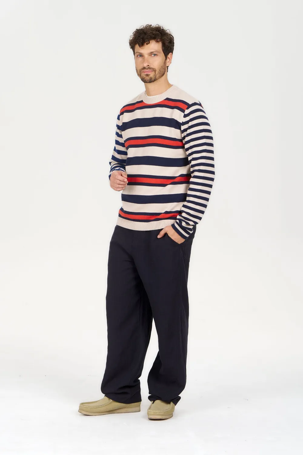 Komodo Mash Up Pullover Streifen Bio-Baumwolle