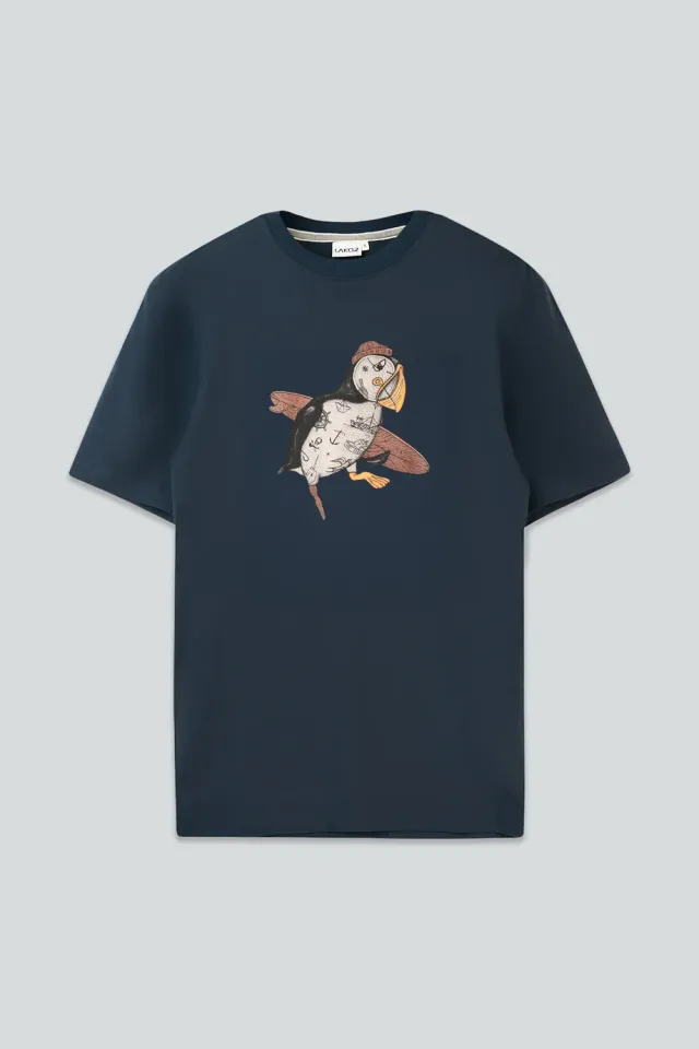 LAKOR Sea Parrot Surf T-Shirt Blueberry Bio-Baumwolle