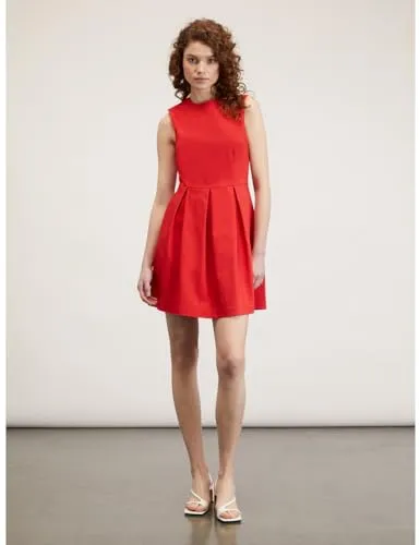Motivi Kleid kurz mit Faltenrock ärmellos Damen