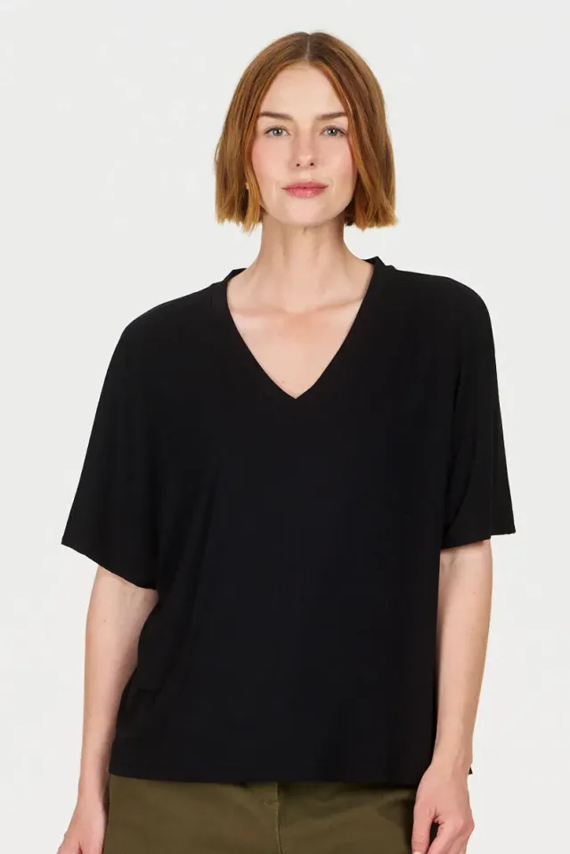 Komodo Dhalia T-Shirt Schwarz Modal EUR 38